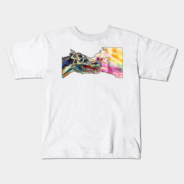 Abstract Horse Kids T-Shirt by DevanGill